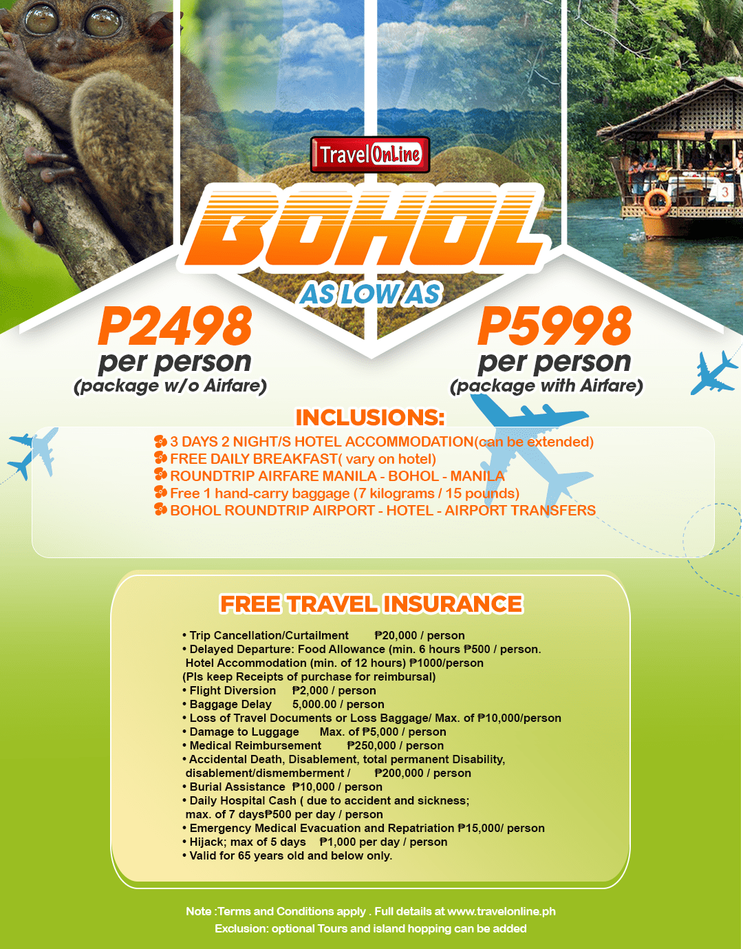 bohol affordable tour package