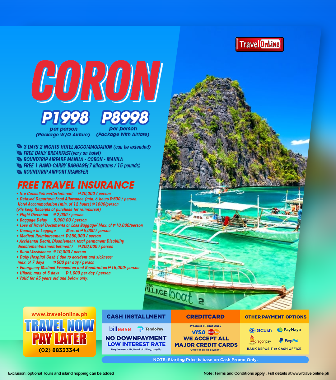 CORON PACKAGES 2024 ALLIN 8,998